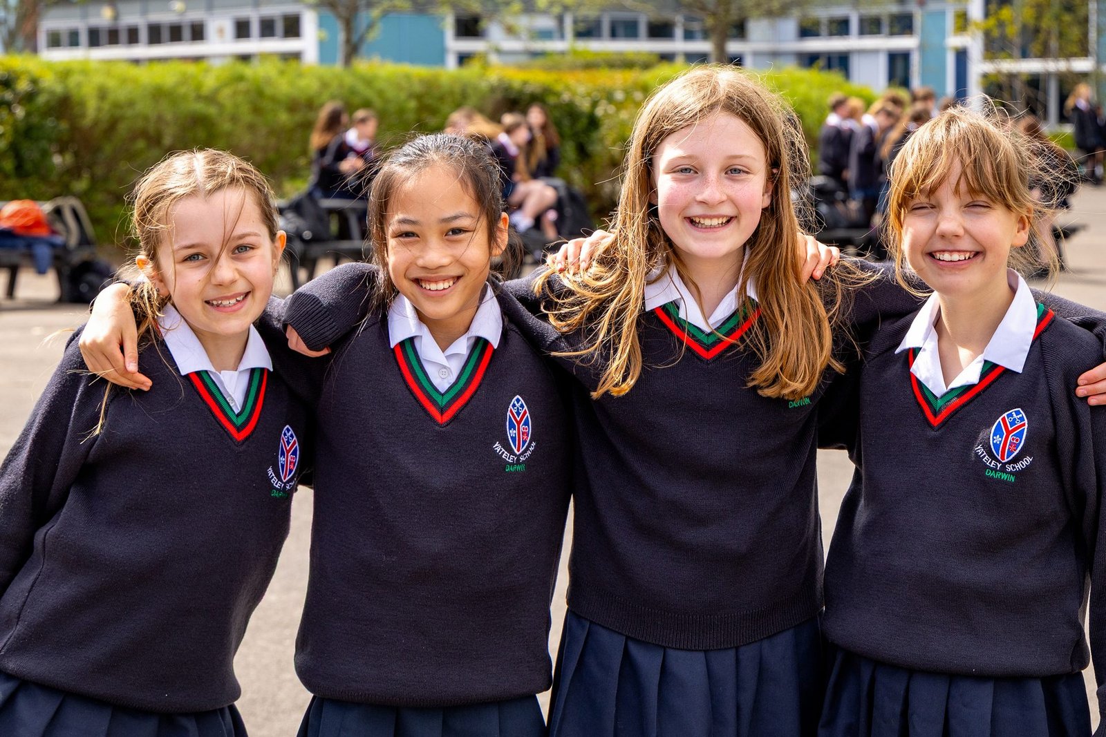 Students at Yateley School