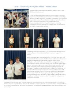 Sixth Form Results PDF Page 1 Preview