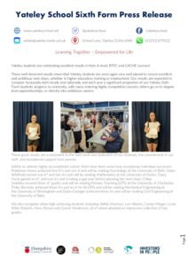 Sixth Form Results PDF Page 1 Preview