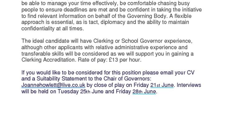 Clerk Advert